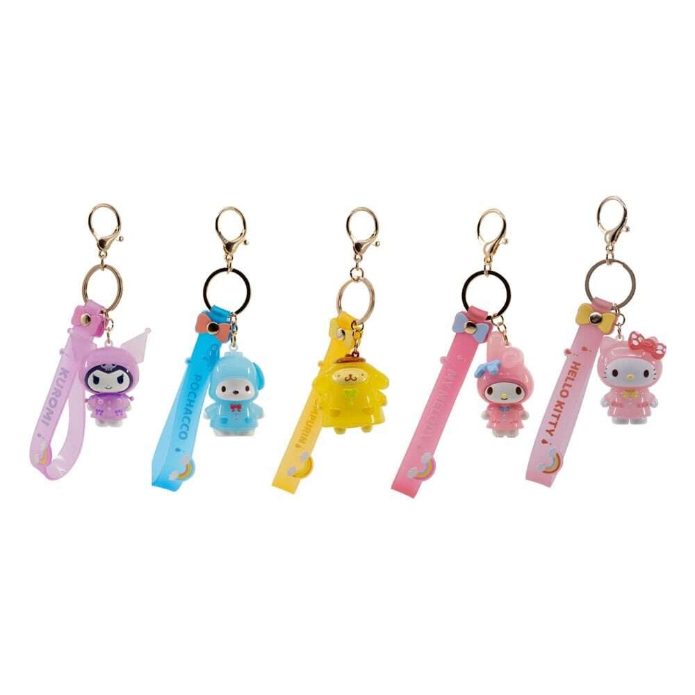 Sanrio Raincoat Series Portachiavi Con Hand Strap Hello Kitty E Friends Yume Toys
