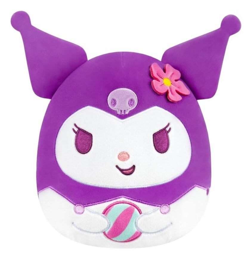 Sanrio Squishmallow Plush Figure Hello Kitty And Friends Seize The Moment Kuromi Beachball 20 Cm Jazwares