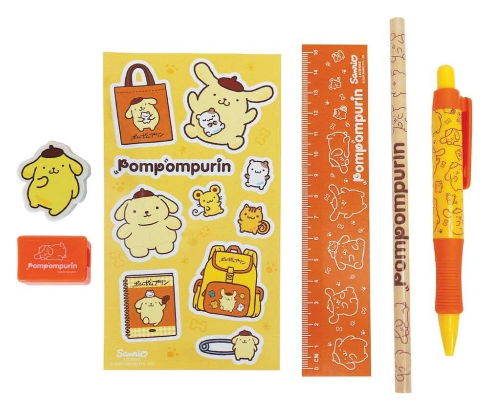 Sanrio Stationery Set 6-Pack Pompompurin Blue Sky Studios
