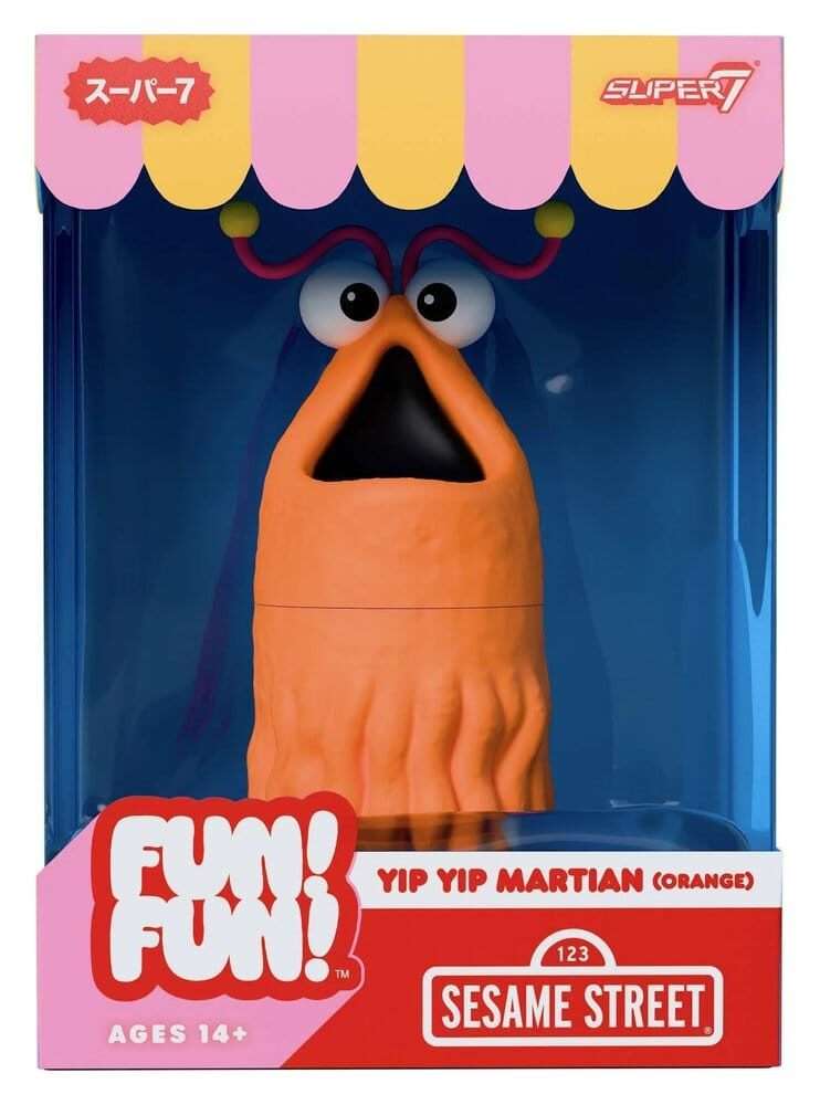 Sesame Street Fun! Fun! Vinile Action Figura Yip Yip Martian (orange) 18 Cm Super7