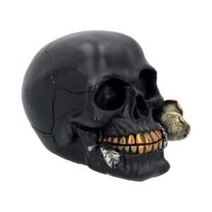 SKULL GOTHIC BLACK ROSE FROM THE DEAD STATUA NEMESIS NOW