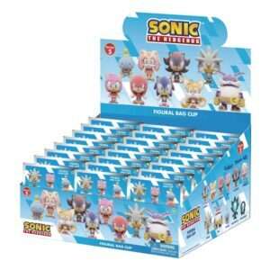 Sonic The Hedgehog Pvc Bag Clips Flocking Series 5  Con Figure Int.