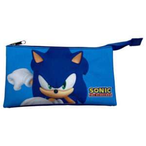 Sonic the Hedgehog triple pencil case Manenti