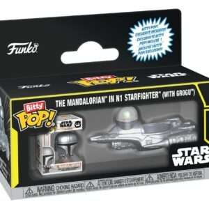Star Wars Bitty Pop! Ride Vinile Figura N1 W/mando 2,5 Cm Funko