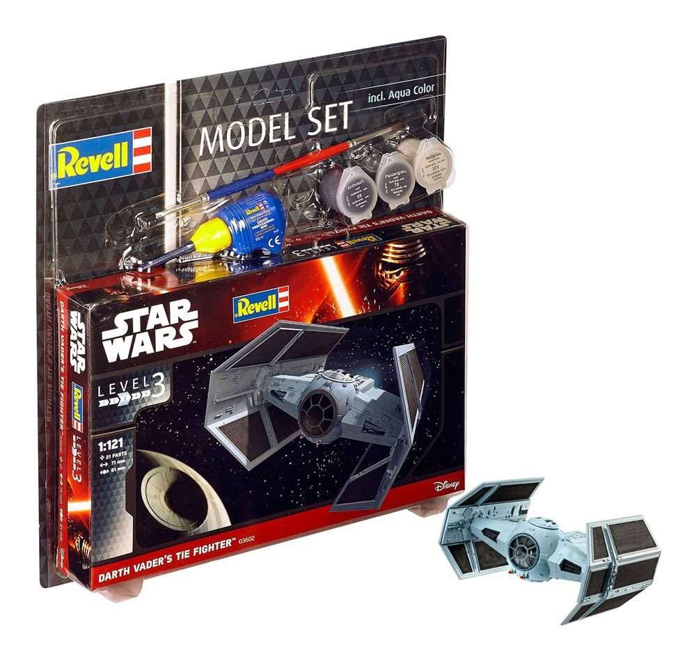 Star Wars Model Kit 1/121 Model Set Darth Vader's TIE Fighter 7 Cm Revell