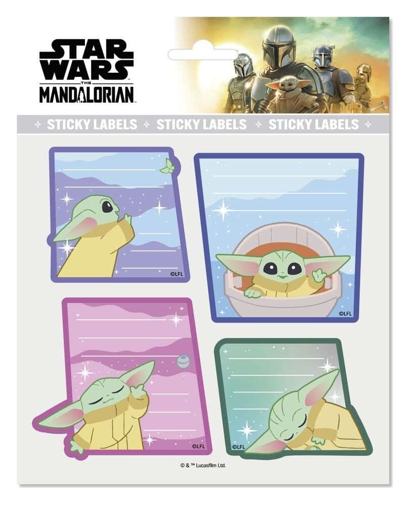 Star Wars: The Mandalorian Premium Self-Adhesive Labels Grogu Grupo Erik