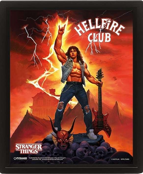 Stranger Things 4 3D Lenticular Poster Hellfire Tribute Pyramid International