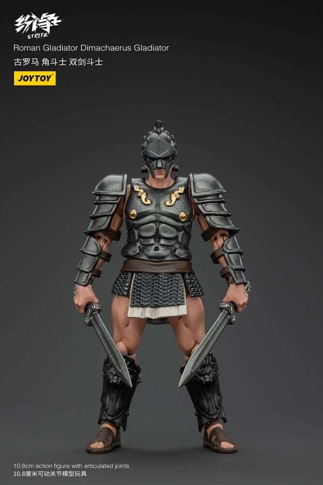 Strife Action Figura 1/18 Roman Gladiator Dimachaerus Gladiator 11 Cm Joy Toy (cn)