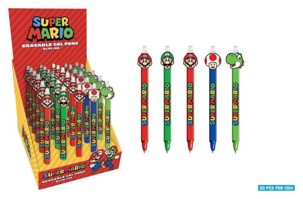 Super Mario Erasable Gel Pen Pyramid International