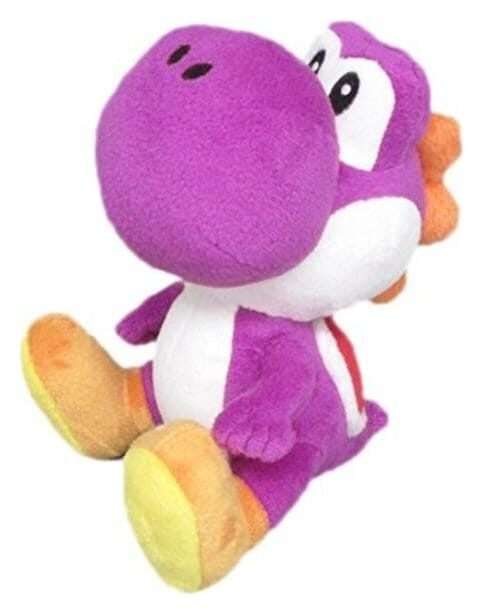 Super Mario Plush Figure Yoshi Purple 21 Cm Sanei