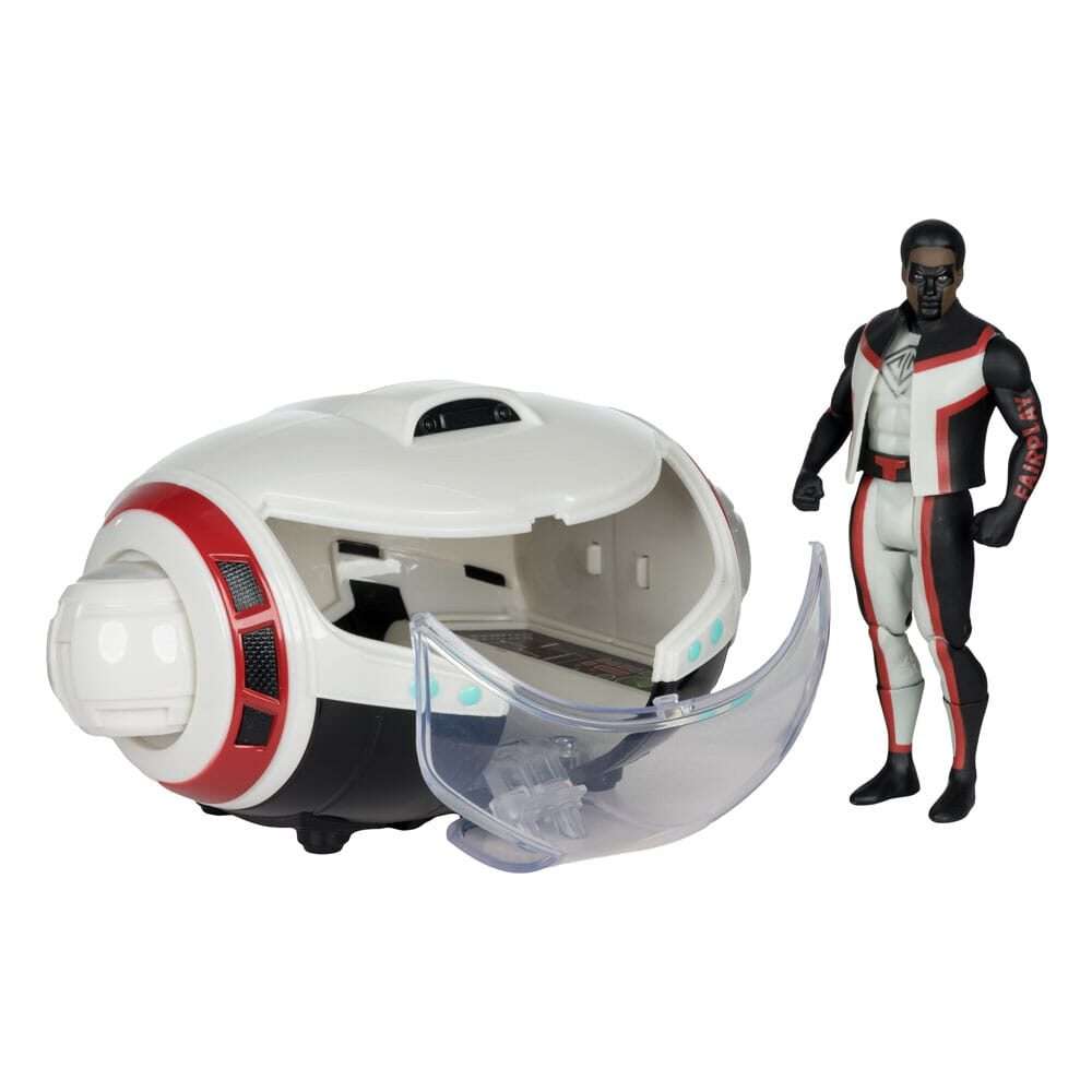 Superman (2025) Dc Direct Super Powers Action Figura Con Vehicle Mr. Terrific & T-craft Mcfarlane Toys