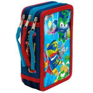 Superthings triple pencil case 39pcs Cyp Brands