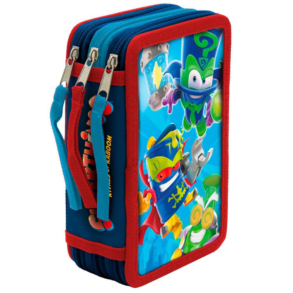 Superthings triple pencil case 39pcs Cyp Brands