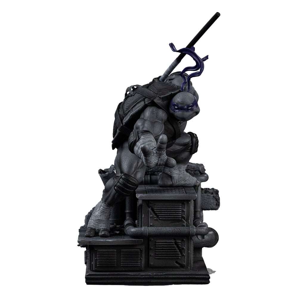 Tartarughe Ninja Art Scale Statua 1/10 Donatello Black E White Variant 26 Cm Heo Esclusiva Iron Studios