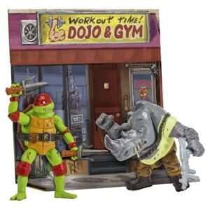 Teenage Mutant Ninja Turtles: Mutant Mayhem Battle Pack Action Figures Raphael Vs. Rocksteady 11 Cm Playmates