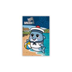 THE GOOD GIFT - Standard Magnet - Dauphin Breizh Kawaii