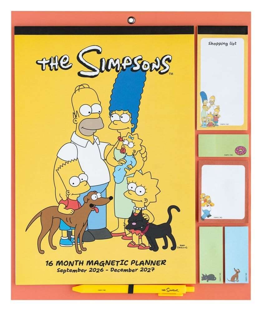 The Simpsons Magnetic Planner 2026/27 30 X 35 Cm Grupo Erik