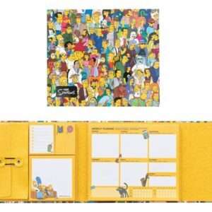 The Simpsons Weekly Planner With Sticky Notes 19 X 17 Cm Grupo Erik