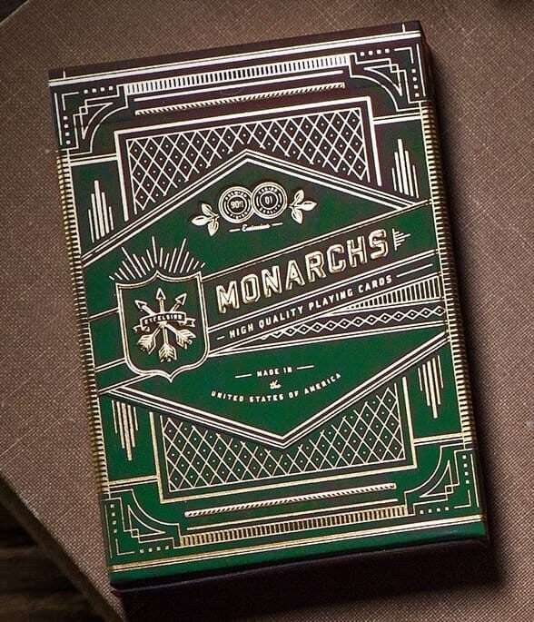Theory 11 Playing Cards Monarch Green Theory11