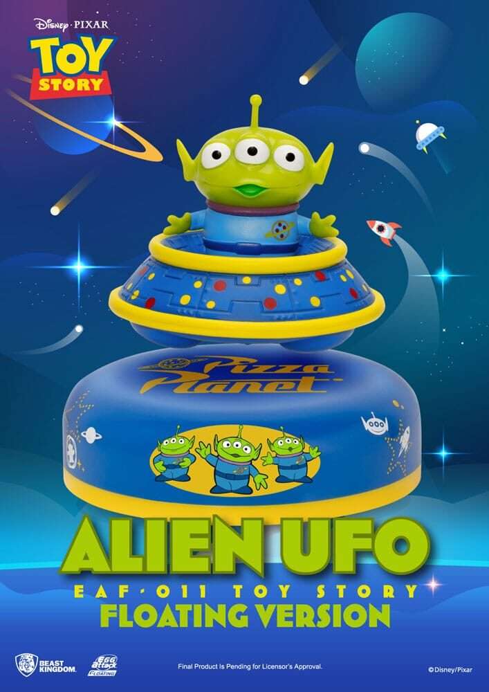 Toy Story Uova Attack Floating Model Alien Ufo 6 Cm Beast Kingdom Toys