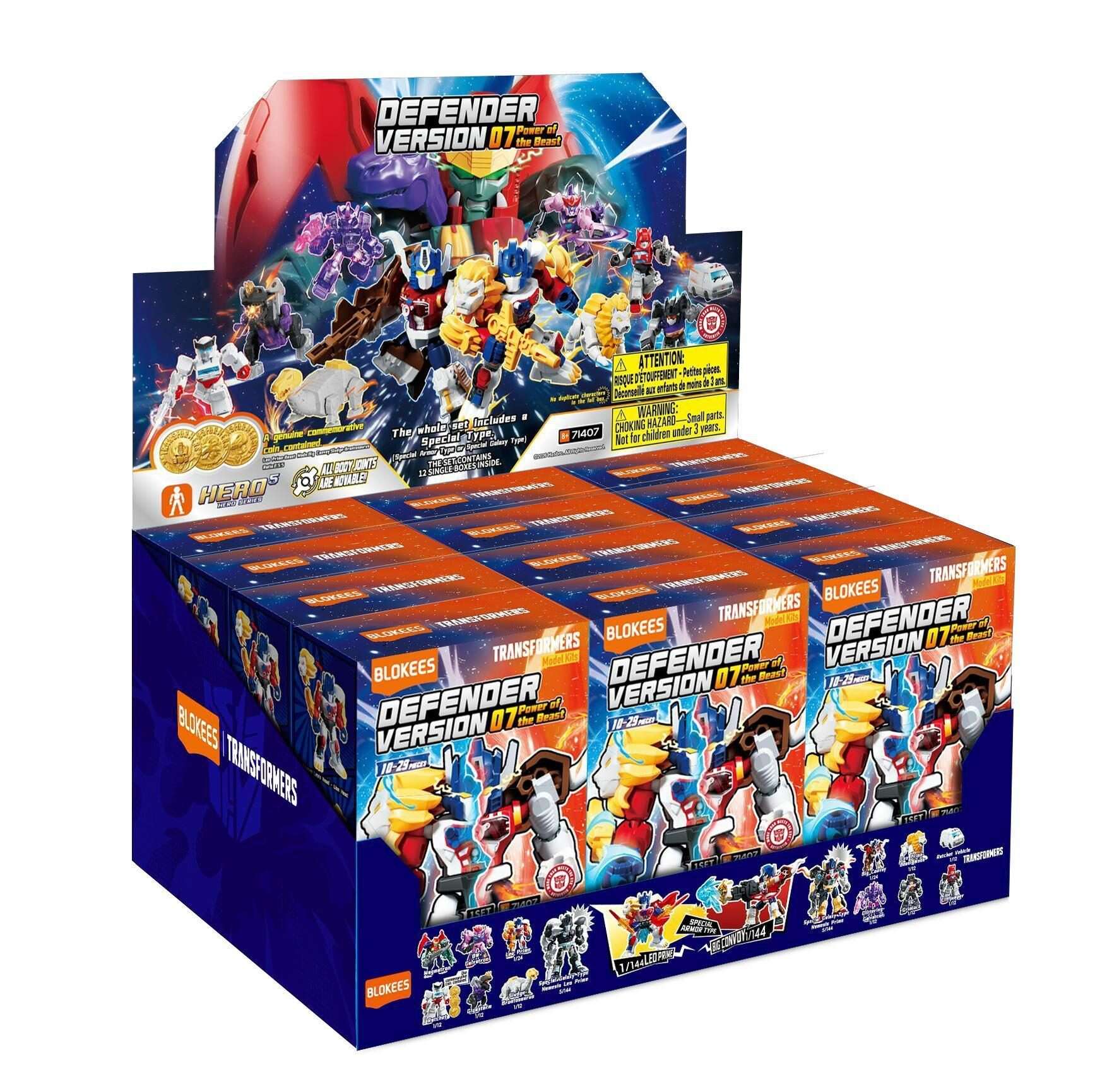 Transformers: Power Of The Beast Defender Versione 07 Model Kit Blind Box in Espositore (12) - Blokees
