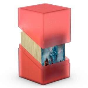 Ultimate Guard Boulder Deck Case 100+ Standard Size Ruby Ultimate Guard