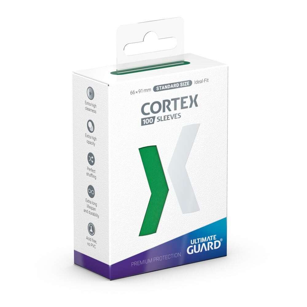 Ultimate Guard Cortex Sleeves Standard Size Green (100) Ultimate Guard
