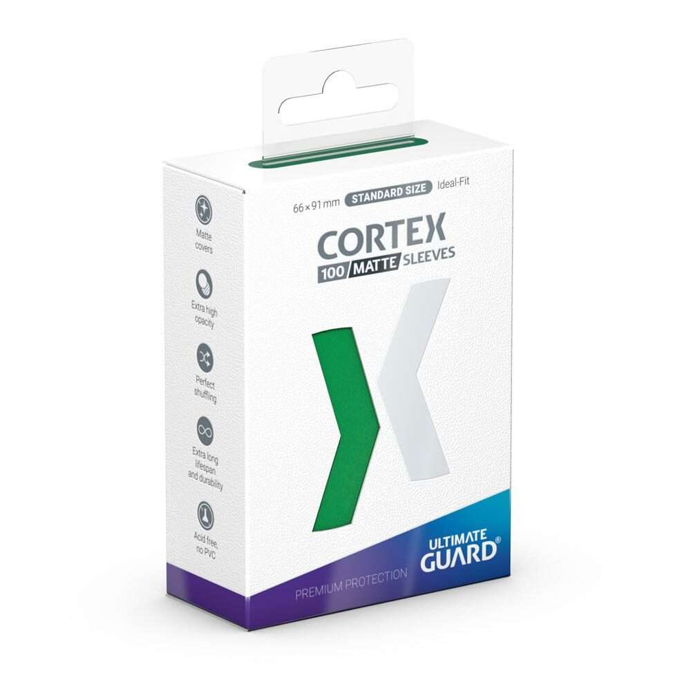 Ultimate Guard Cortex Sleeves Standard Size Matte Green (100) Ultimate Guard