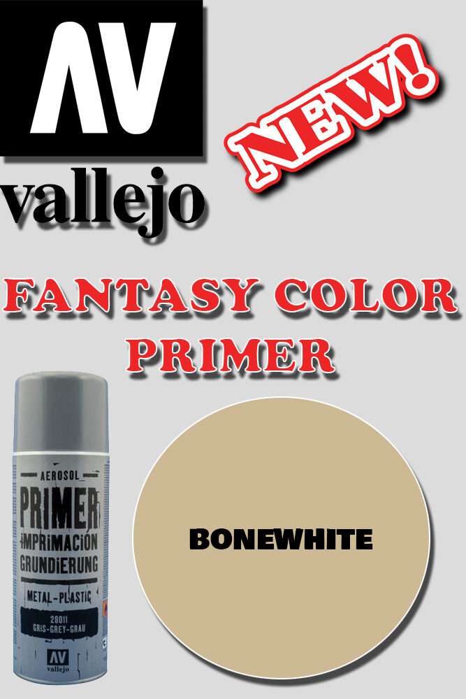 VALLEJO FANTASY COLOR PRIMER BONEWHITE 28013 COLORI VALLEJO