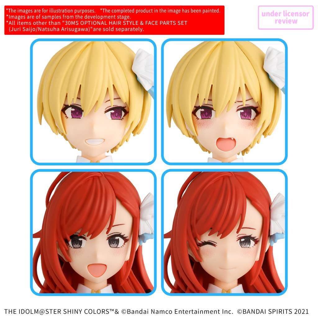 30MS OP HAIR STYLE & FACE SET JURI/NATSU Model Kit Bandai Model Kit Gunpla