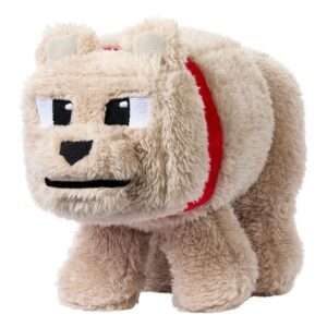 A Minecraft Movie Peluche Figura Dennis The Wolf 20 Cm Mattel