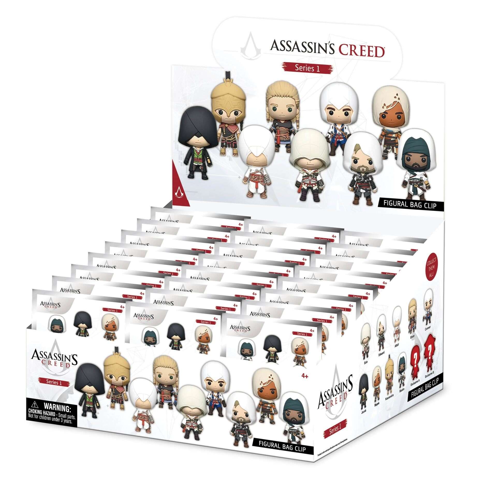 ASSASSIN'S CREED SERIES 1 BAG CLIP BLIND BOX DISPLAY (24) Moschettone MONOGRAM