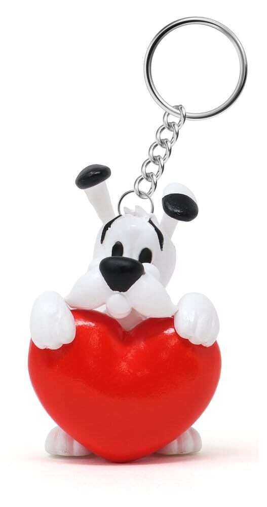 Asterix Keychain Dogmatix Red Heart Plastoy