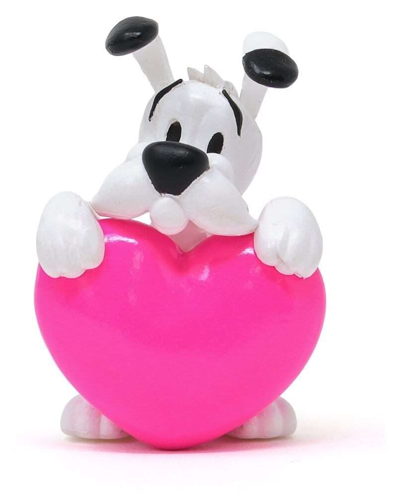 Asterix PVC Figure Dogmatix Pink Heart 4.5 Cm Plastoy