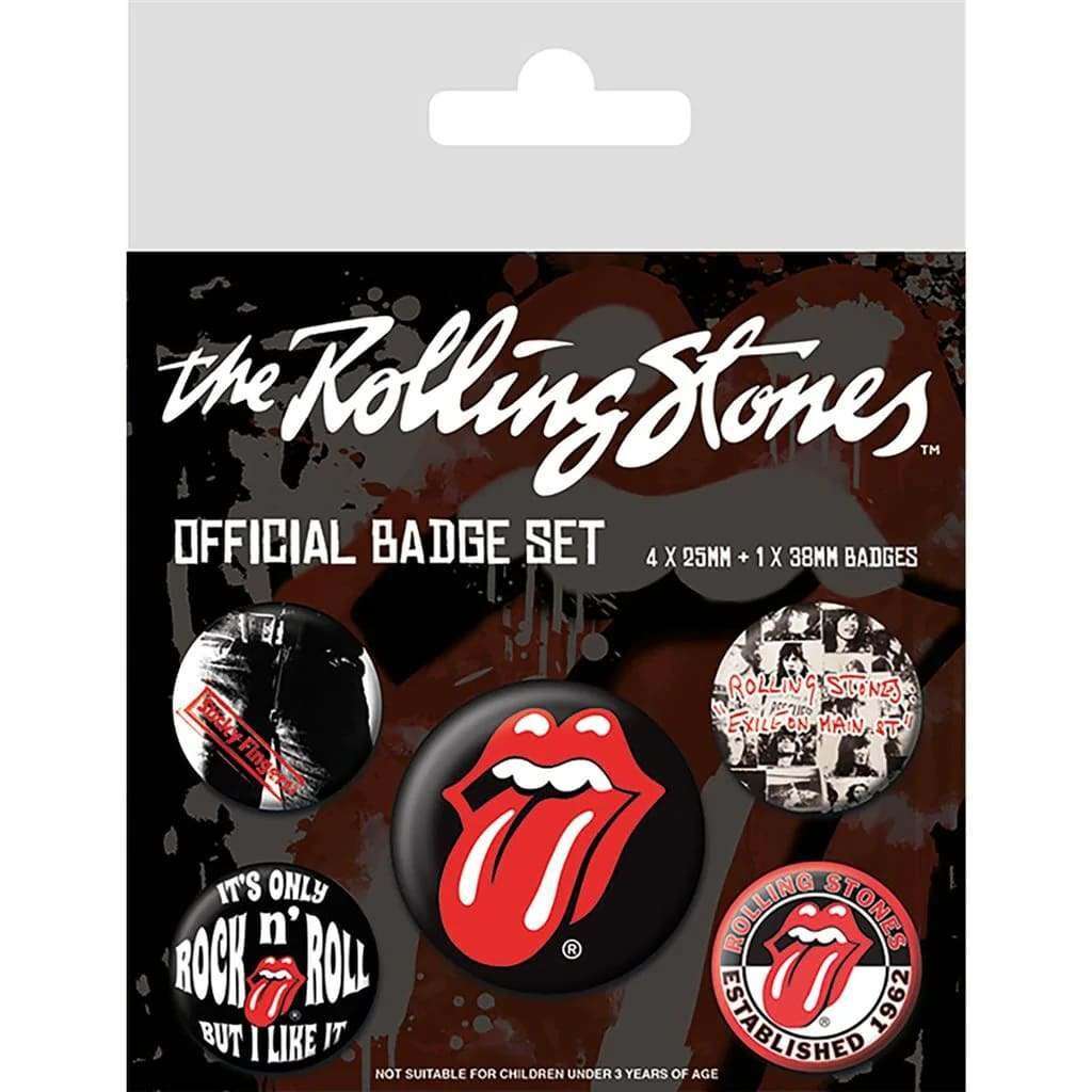 BADGE PACK THE ROLLING STONES (CLASSIC) Spilla Pyramid International
