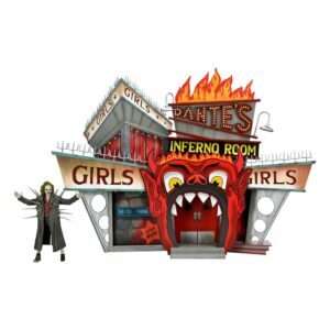 Beetlejuice (1988) Diorama Impermeabile Con Spikes Inferno Room Deluxe Set Neca