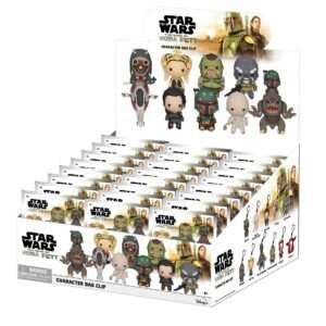 BOOK OF BOBA FETT BAG CLIP BLIND BOX DISPLAY (24) Moschettone MONOGRAM