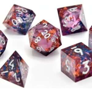 CritStones Liquid Core Dice Set Fey Mist (7) Glassstaff