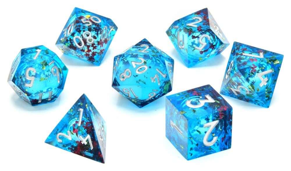 CritStones Liquid Core Dice Set Mermaid's Maelstrom (7) Glassstaff