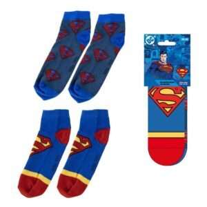Dc Comics Ankle Calzini 2-packs Superman 38-45 Cerdá