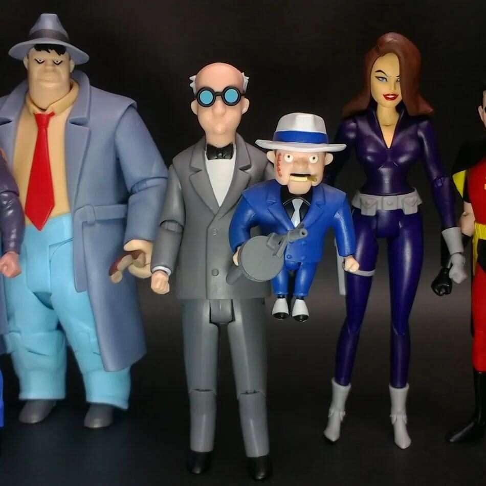 DC DIRECT BATMAN ANIMATED BUILD-A-FIGURE WAVE 6 ACTION FIGURE SET (6) Action Figure McFARLANE TOYS 25
