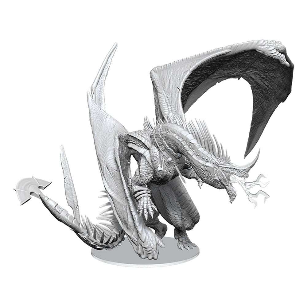 D&d Nolzur's Marvelous Miniatures Unpainted Miniatures Ancient Blue Dragon 20 Cm Wizbambino