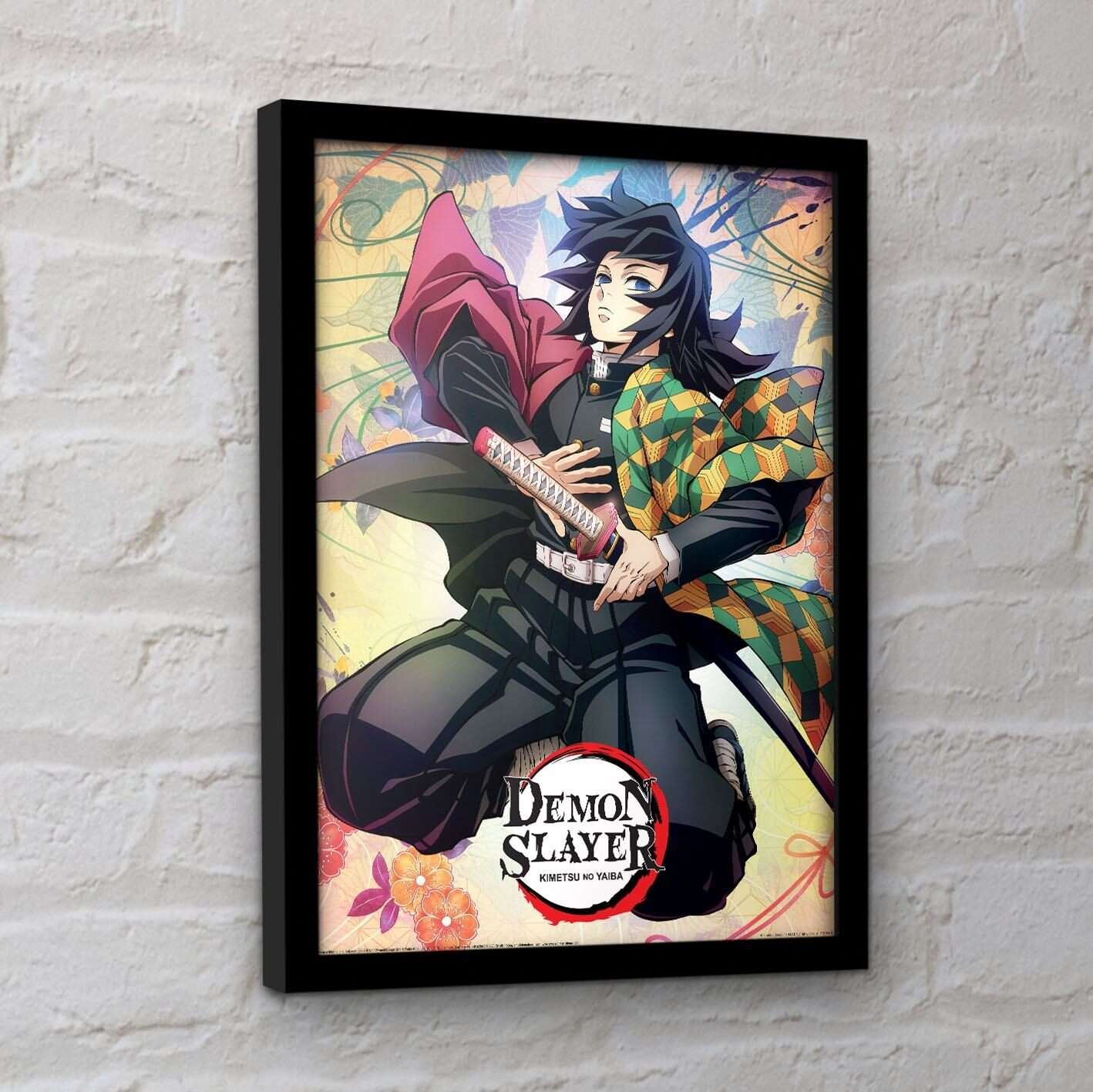 DEMON SLAYER GIYUU COLLECTOR PRINT Stampa Con Cornice PYRAMID INTERNATIONAL