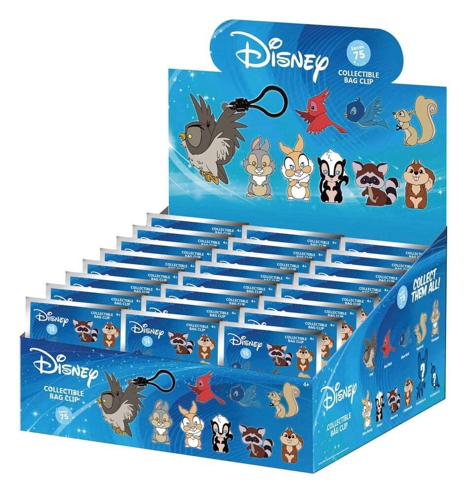 Disney 3d Foam Bag Clips Woodland Characters Series 76 Con Figure Int.