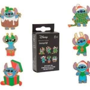 Disney By Loungefly Enamel Pins Blind Box Stitch Holiday Display (18) Loungefly
