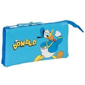 Disney Donald Duck triple pencil case Safta
