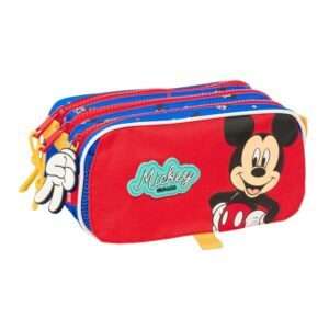 Disney Mickey Good Day Disney triple pencil case Safta