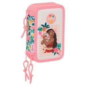 Disney Moana Vaiana triple pencil case 37pcs Safta