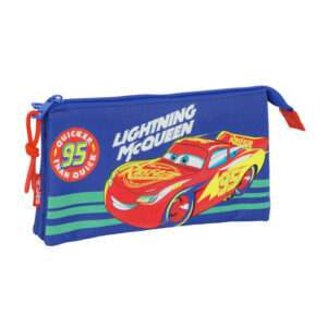 Disney Pixar Cars triple pencil case Safta