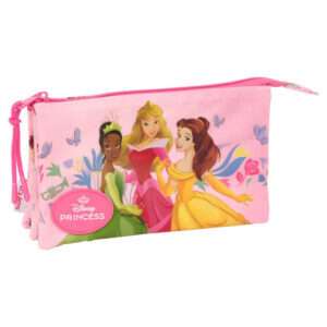 Disney Princess triple pencil case Safta